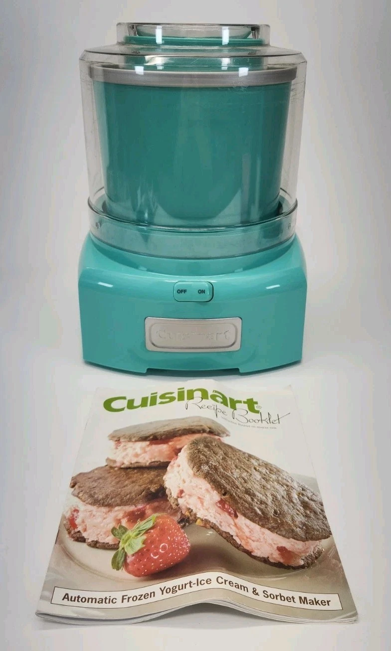 CUISINART Frozen Yogurt Ice Cream Sorbet Maker Model ICE-21 ICE-21LAQ turquoise
Opens in a new windo