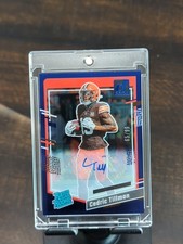 2023 Panini Clearly Donruss - Cedric Tillman #54 Blue Autographs /99 (AU, RC)