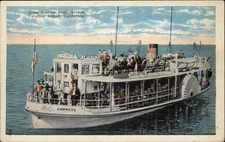 Glass Bottom Boat Avalon Catalina Island California vintage postcard s057