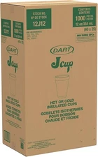 Dart 12J12 Foam Drink Cups - 12Oz