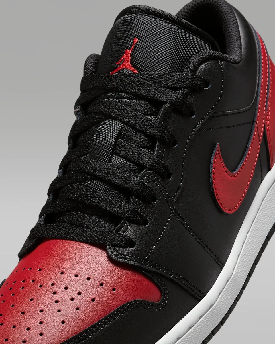 NEW Nike Air Jordan 1 Low Bred Twist Black Red White 553558-067 Size 11.5 Jordan 1 Low Bred Twist Men main image 3
