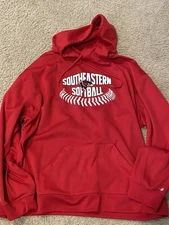 Southeastern Community College Softball Blackhawks Hoodie 2X Badger EC Red Black