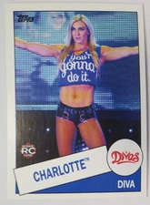 2015 Topps WWE Heritage #104 Charlotte Flair RC Diva Rookie Card