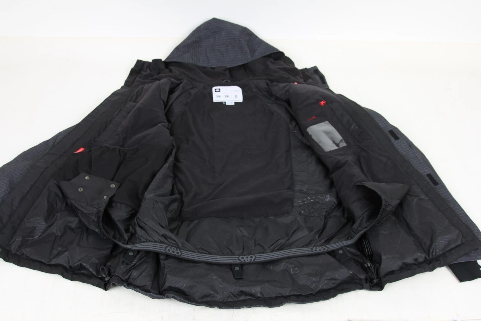686 Geo Insulated Jacket - Men's. Black Ripstop Colorblock, L /80375/ - product detail image 4