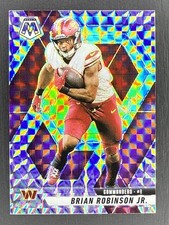 2025 Panini Mosaic - Brian Robinson Jr #143 Silver Mosaic Prizm Commanders