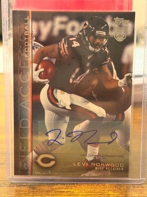 2015 Topps Field Access Football Autograph AUTO #23 RC Levi Norwood Bears