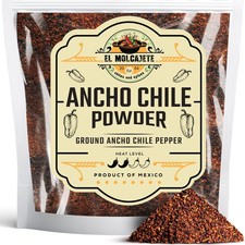 Ancho Chile Powder 8oz   Authentic Ground Dried Poblano 8 Ounce Pack of 1 