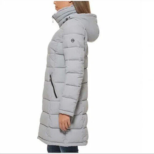 NEW Andrew Marc Ladies Sorona Aura Parka Gray Size Small - Image 3 of 4