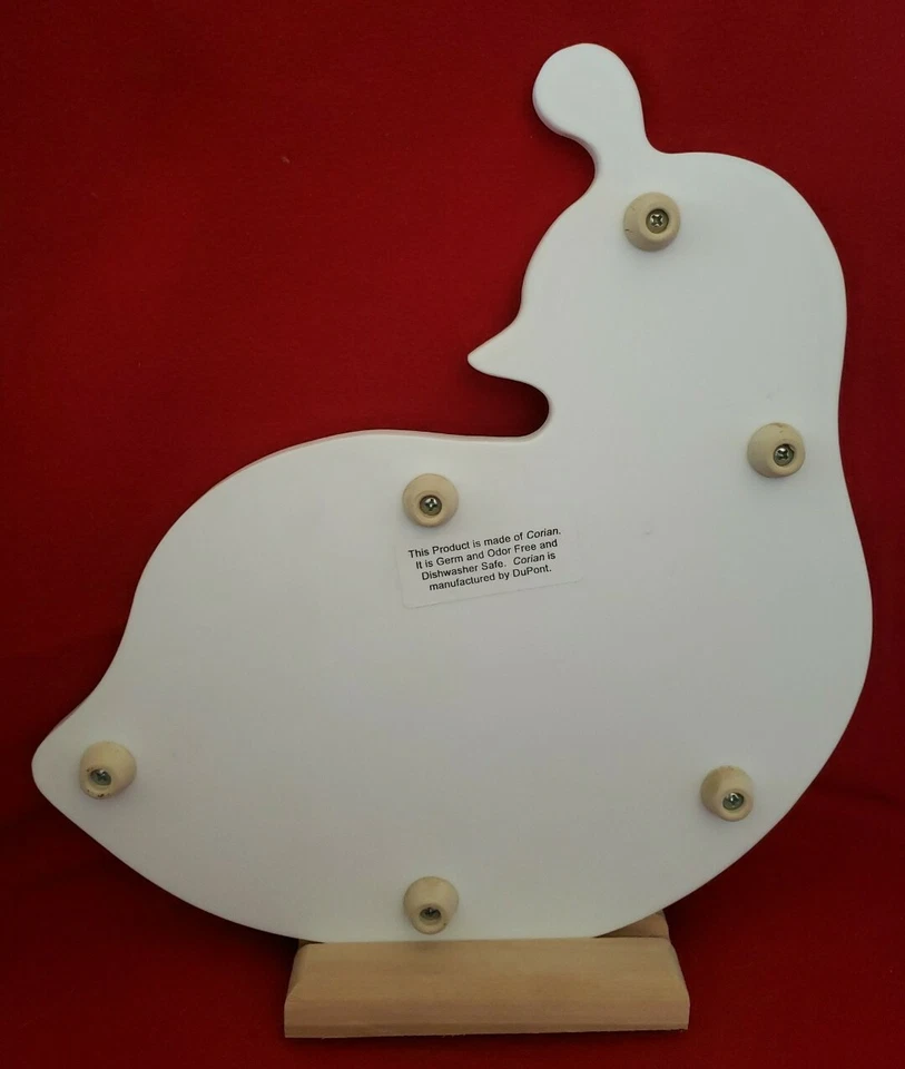 13 x 12 杜邦白石切割板糕点绘画艺术工作鹌鹑形状 — 第 2/4 张图片