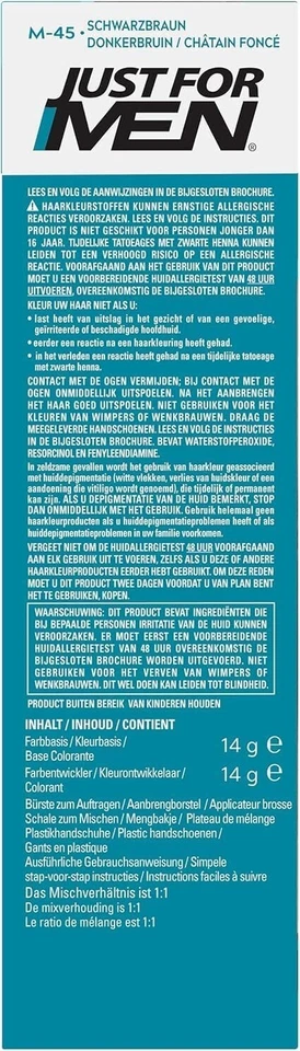 Just For Men Formule, Barbe Noir, Coloration Moustache Et Barbe Homme - Photo 3/4