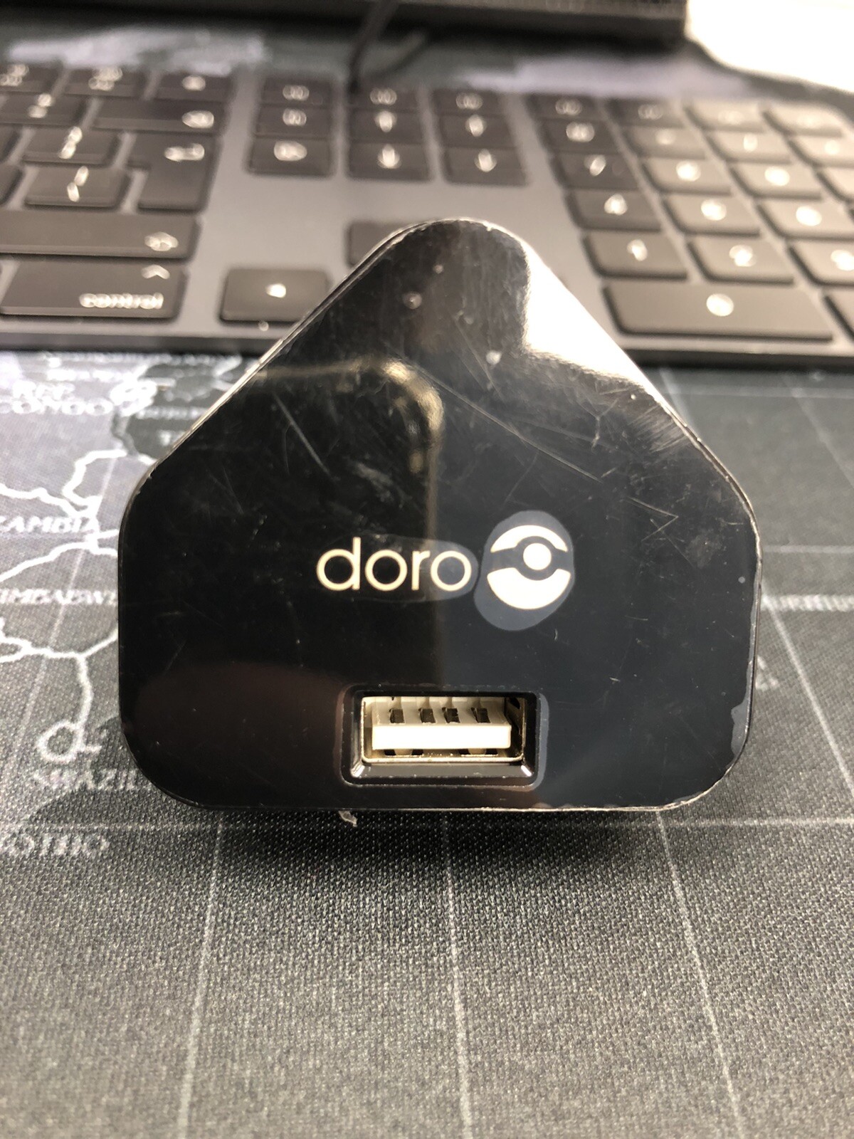 OFFICIAL GENUINE DORO A85501000 UK 3 PIN TRAVEL CHARGER ADAPTER MAINS PLUG eBay