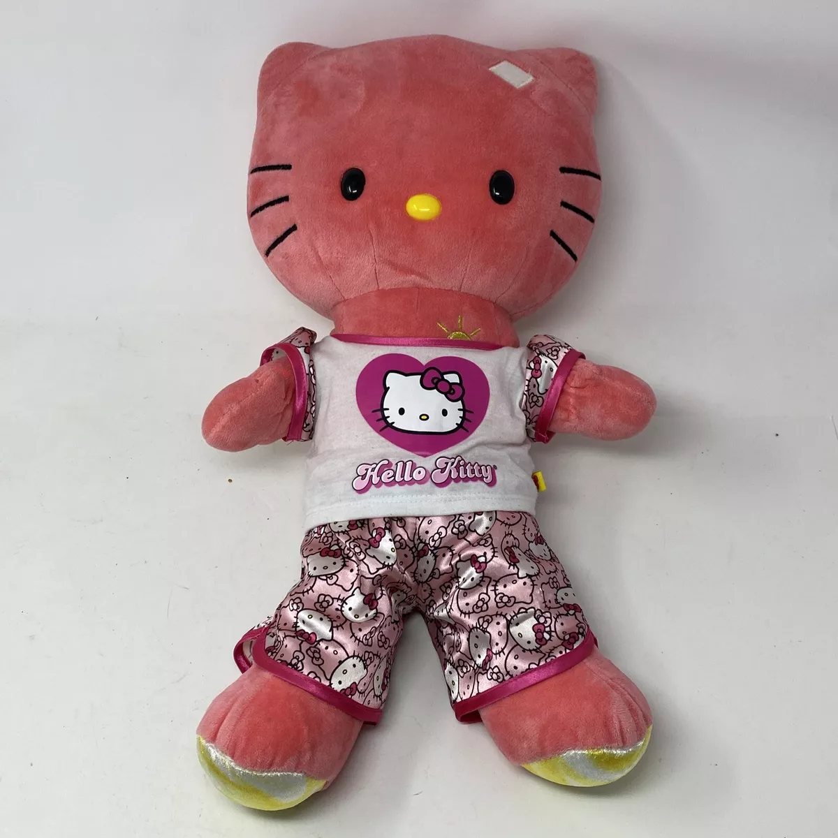 Build A Bear Hello Kitty Sunshine Coral Pink 20” Stuffed Plush Animal w/  Clothes