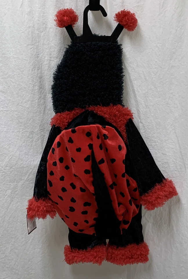 PETABLES Adorable Lady Bug Holloween Fuzzy Costume 12 Months Infant - Image 2 of 4