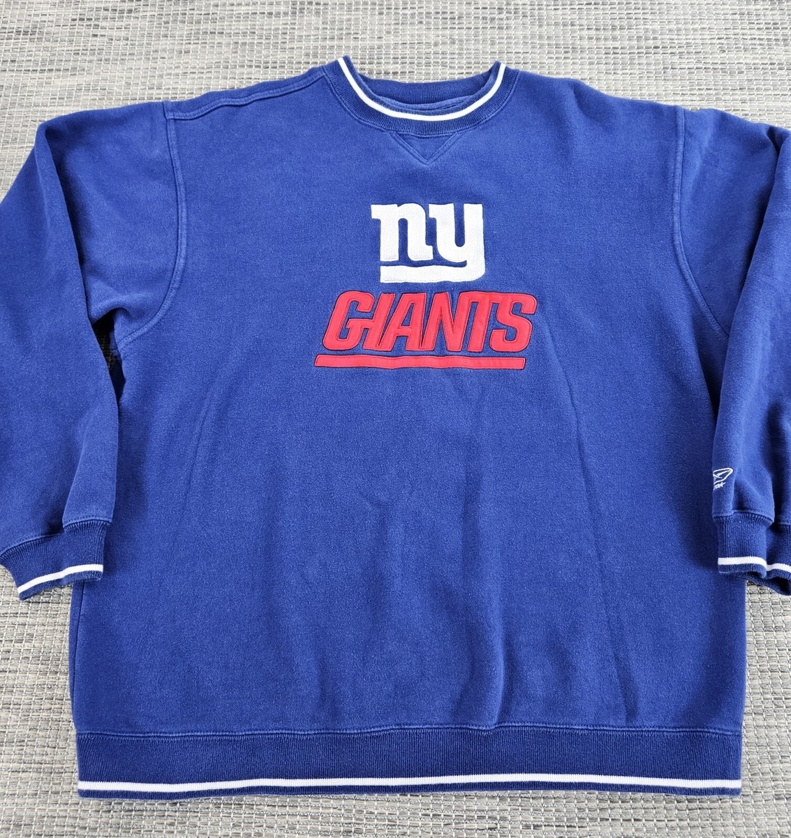 NY Giants Knit Shirt Sweater Crewneck Blue XL Vintage Y2K | eBay