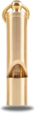 Loudest Brass Whistle Best Premium Emergency Whistle 125Db+ One Piece Outdoor Su