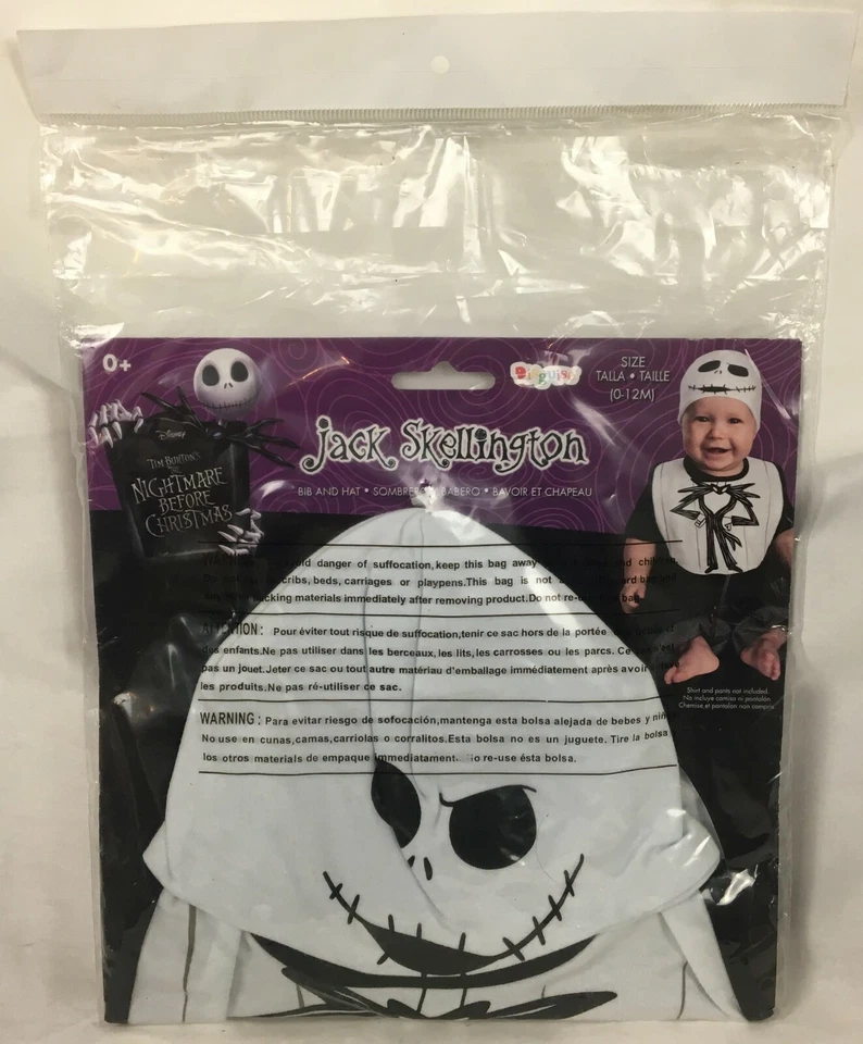 Disfraz Halloween Disney Pesadilla Antes de Navidad Jack Skellington 0-12 Meses Foto 2 de 4