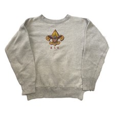 Vtg 60s BSA Sweatshirt S boy Scouts