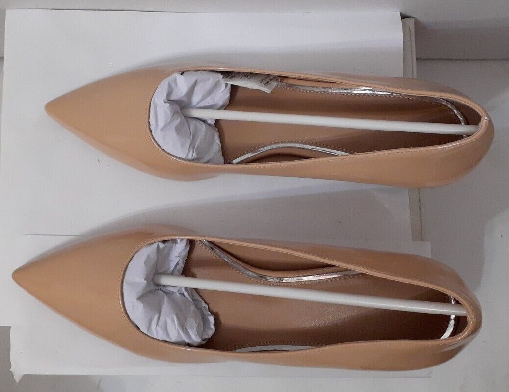 Womens Classic Pointed Toe Chunky Block Heel Pumps Casual Slip-on