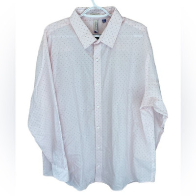 Artefact Long  Sleeve Button Down Easy Care Dress Shirt Men s XXL NWT