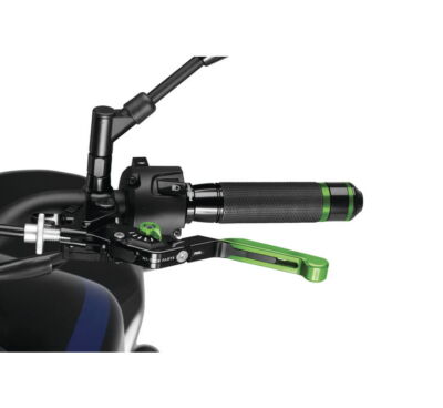 PUIG 24VNV 3.0 Extendable Folding Brake, Black/Green
