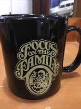 FOCUS ON THE FAMILY COFFEE MUG. FAMILY FRIENDLY MUG. Art Deco Family Mug. B160