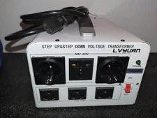 LVYUAN 3000W Voltage Transformer Power Converter Step Up 110V to 220V, Step Down