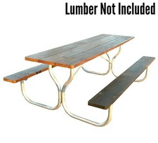 commercial grade aluminum picnic table frame~Rosendale Picnic Tables