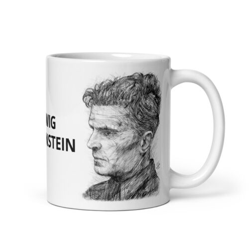 TAZA - LUDWIG WITTGENSTEIN retrato a lápiz - ¡varios tamaños! tazas desayuno estampado - Imagen 3 de 8