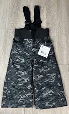 OBERMEYER I - Grow Warp Ski Snow Bib Pants Boys Bottom Size 2 Black  Gray NWT