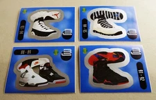 1998 Upper Deck Michael Jordan Nike Shoes Sticker Lot ,Red Backs