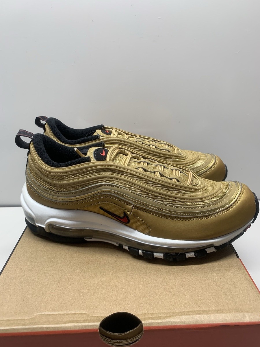 Nike Air Max 97 OG Metallic Gold Red Womens Size 7.5 | eBay