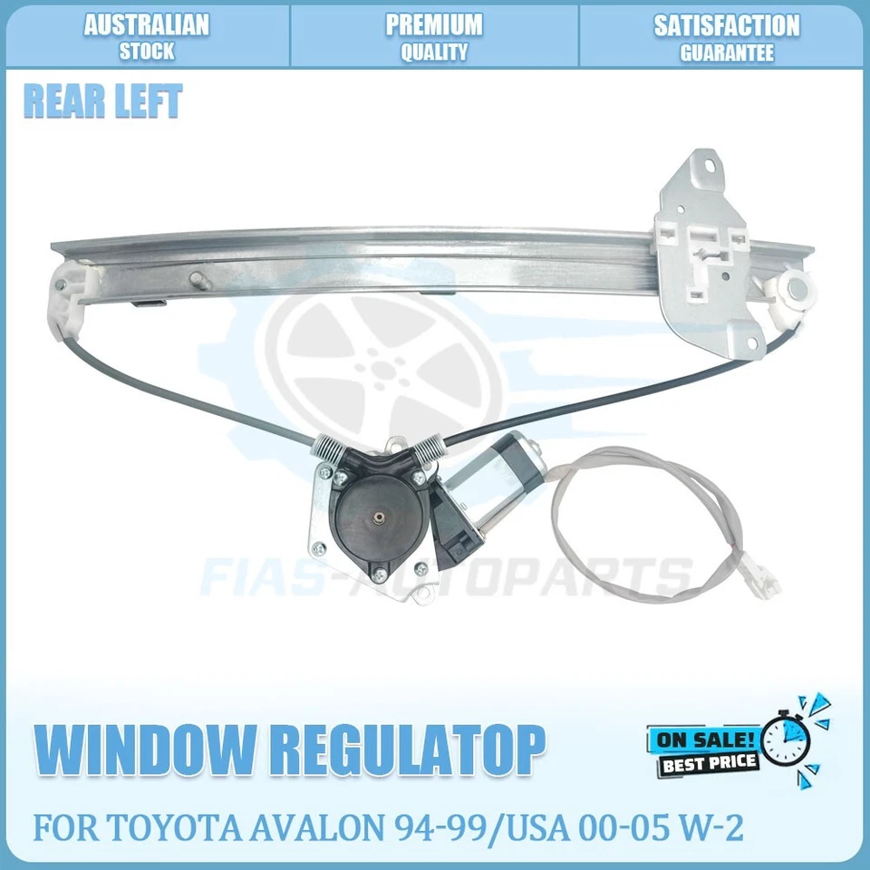For Toyota Avalon 2000 - 2005 Rear Left Electric Window Regulator W/2 Pins Motor - image 4 of 4