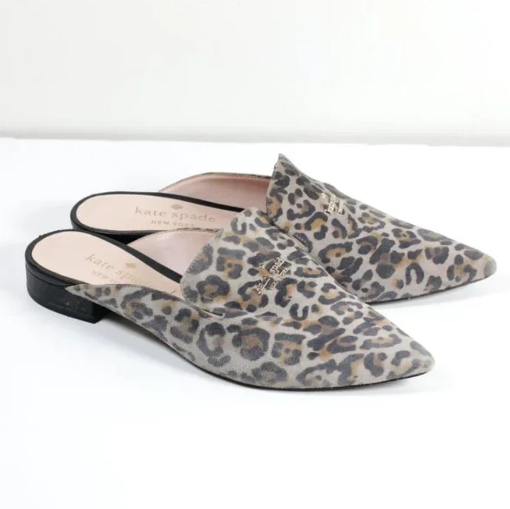 Kate spade hotsell leopard mules