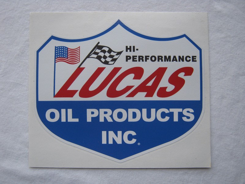(1) Lucas Oil Products Inc. "Hi - Performance" Decal/Sticker "NASCAR" "NHRA"