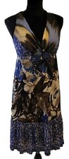 Karen Kane Womens Print Mesh Dress L