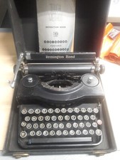 VINTAGE Remington Typewriter with  Portable Protective Case - Working Condition. thumbnail