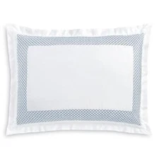 MSRP$110 Hudson Park Collection Embroidered Geo Pima cotton sateen Standard Sham