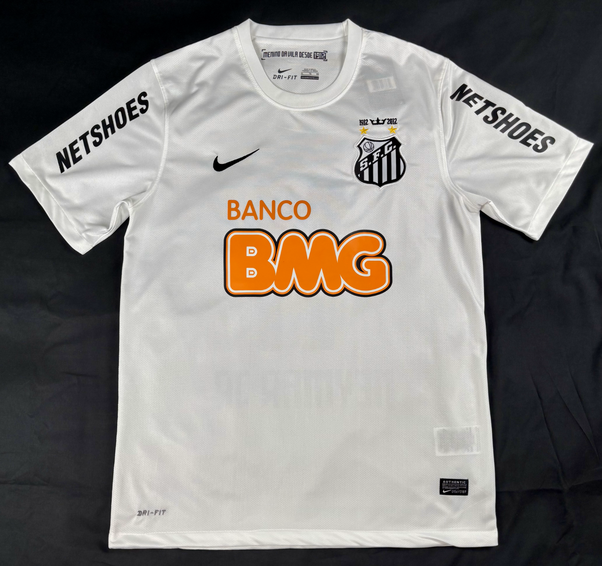 12-13 NEYMAR JR 11 Santos 半袖 ユニフォーム Santos Football Club 2012/13 Home Neymar Jr #11 Retro Soccer Shirt