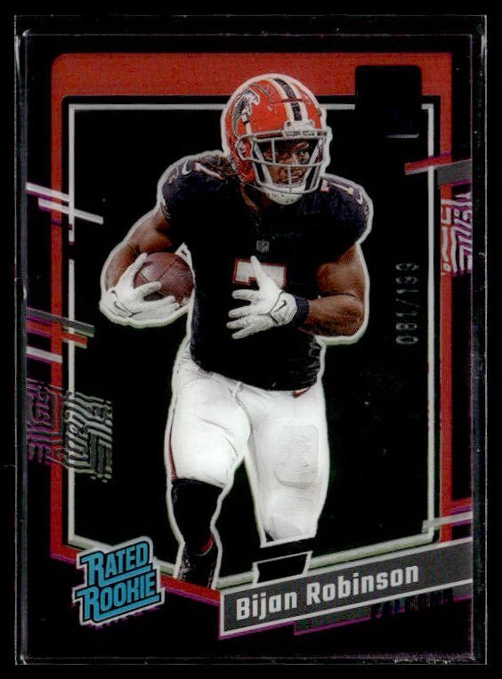 L6,679 -  2023 Clearly Donruss Purple #53 Bijan Robinson RR /199