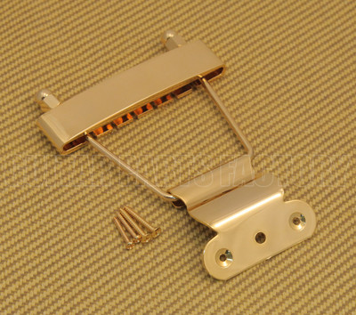 TP-ETS-G Gold Short Trapeze Tailpiece For Thin Hollowbody And Solid Guitars