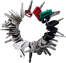 39 Heavy Equipment Construction Key Set Fits Case, JCB, Komatsu, CAT ,Kubota