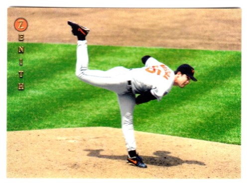 1997 Pinnacle Zenith Mike Mussina #33 card