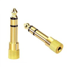 VCE 6.35mm 1/4 inch Male to 3.5mm 1/8 inch Female Stereo Audio Jack Adapter f...