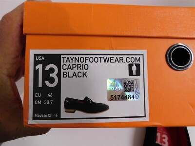 Tayno Caprio‎ Black Suede Gold Bit Slip on Loafers sz 13 Tayno Caprio Black Suede Gold Bit Slip on Loafers sz 13 | eBay main image 4