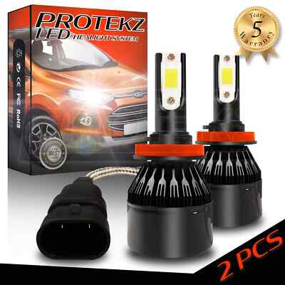 Protekz LED Fog Light Kit H11 6000K Bulbs for 2011-2013 Infiniti G37 COUPE