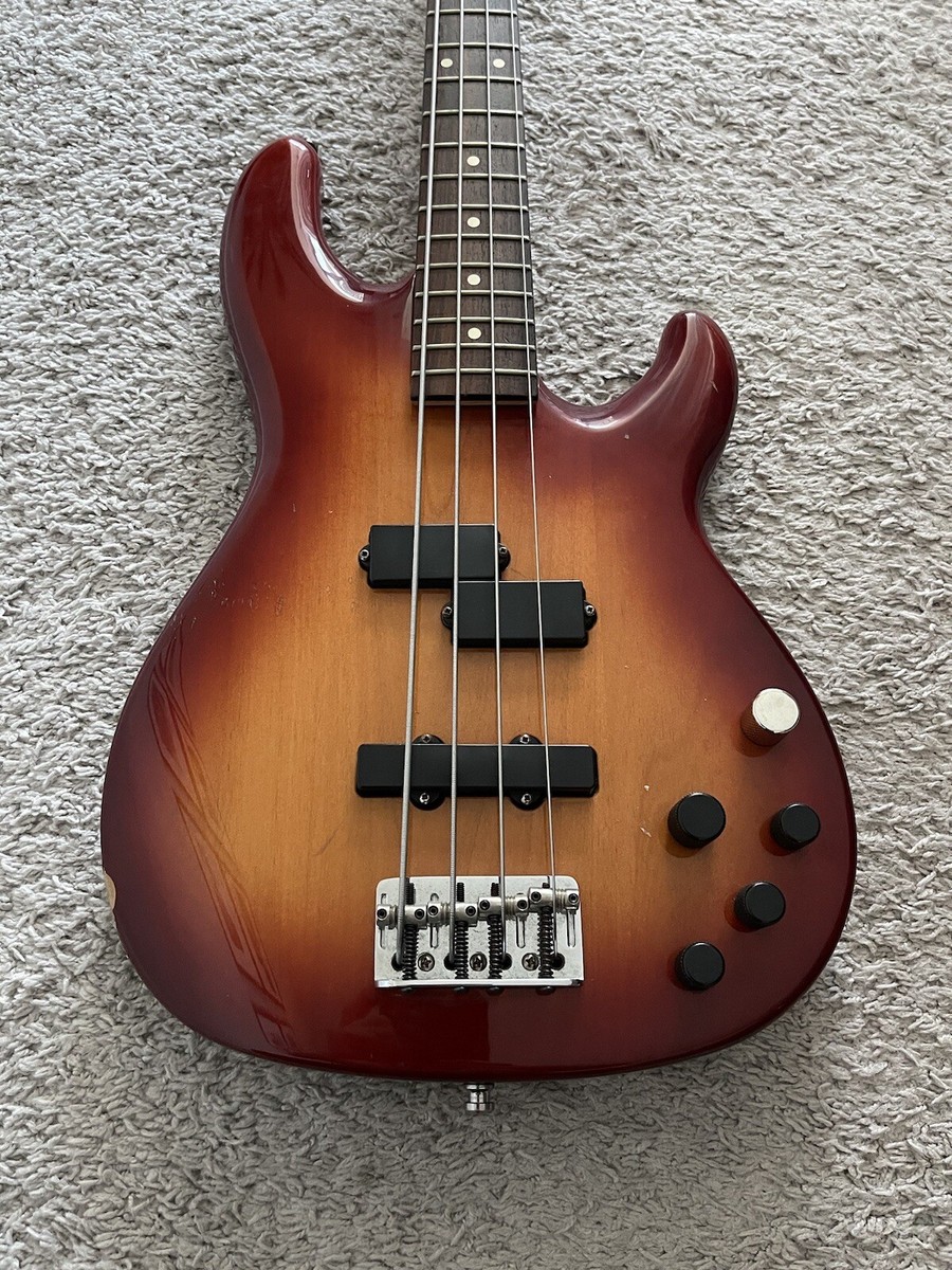 Fender Deluxe Zone Bass 2002 MIM Sienna Sunburst Rare 4