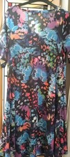 Popsy  Beautiful Butterfly Wing Trapeze Dress with pockets Size 12 Worn Once