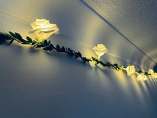 Flower Garland with Lights 1.5m LED party lights table decor special occasion