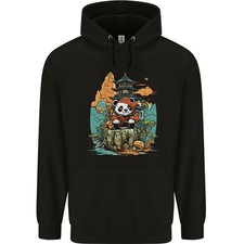 Sudadera con capucha A Cute Panda Bear 80 % algodón para hombre