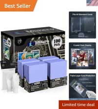 Versatile 200-Card Protectors: Ideal for Sports, Gaming, and Collectible Cards